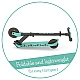 Πτυσσόμενο πατίνι Chillafish Flexxi Glow CPFM04MIN, μέντας