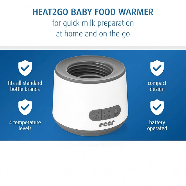 Φορητός θερμαντήρας βρεφικής τροφής Reer 33060 Heat2Go