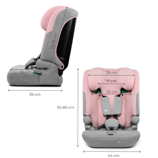 Κάθισμα αυτοκινήτου Kinderkraft I-COMFY i-Size ΡΟΖ