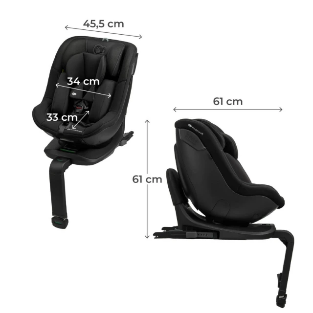 Κάθισμα αυτοκινήτου Kinderkraft I-Guard Airflow 40-105 cm ΜΑΥΡΟ