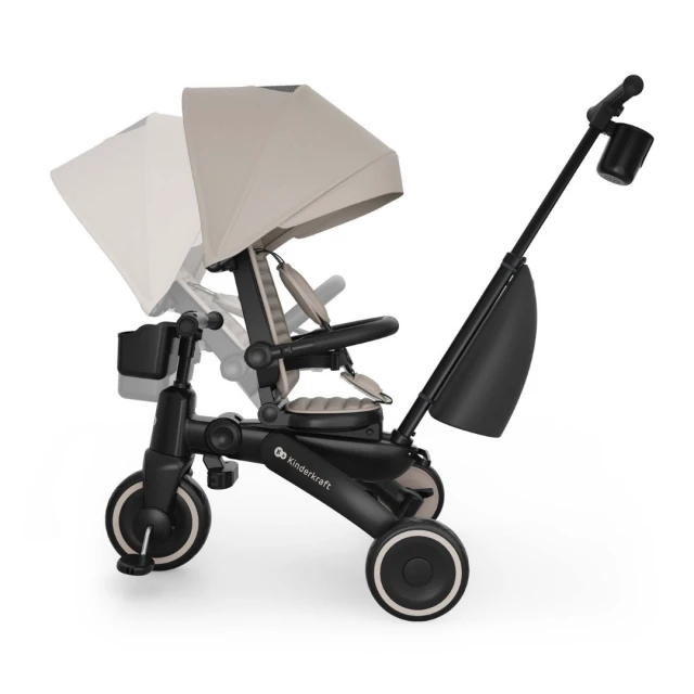 KinderKraft JAZZ 3 αναδιπλούμενο τρίκυκλο BEIGE