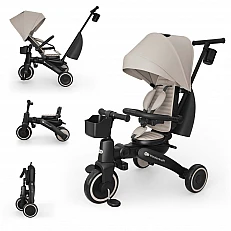 KinderKraft JAZZ 3 αναδιπλούμενο τρίκυκλο BEIGE
