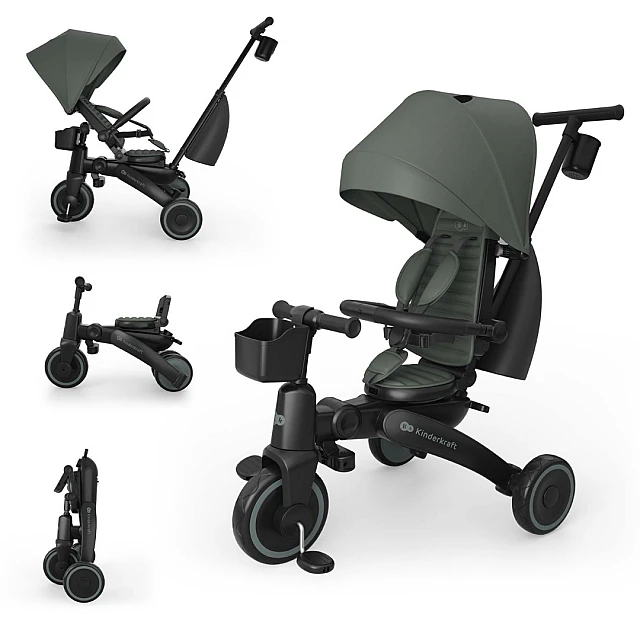 KinderKraft JAZZ 3 αναδιπλούμενο τρίκυκλο GREEN
