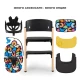 Καρεκλάκι μωρού Kinderkraft LIVY + πολυθρόνα CALMEE HAPPY SHAPES