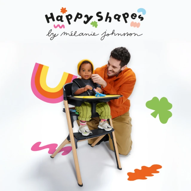 Καρεκλάκι μωρού Kinderkraft LIVY + πολυθρόνα CALMEE HAPPY SHAPES