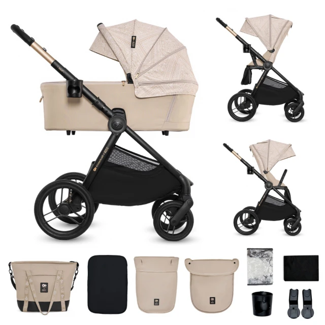 Παιδικό καρότσι KinderKraft 2 σε 1 NEA 2.0 BIZUU WHISPER DUNE