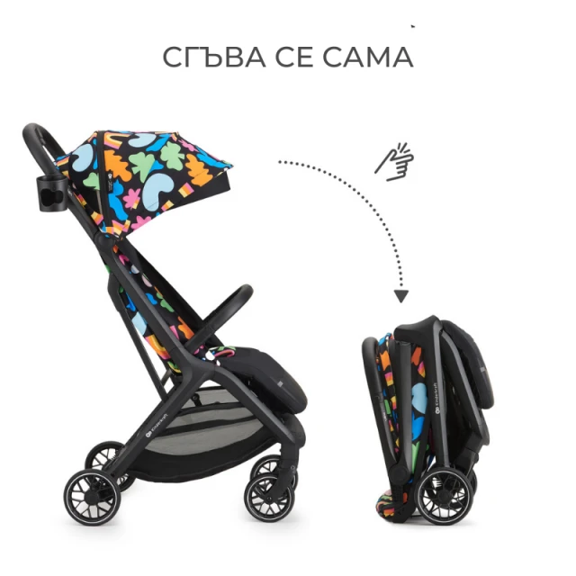 Καρότσι μωρού Kinderkraft NUBI 2 HAPPY SHAPES