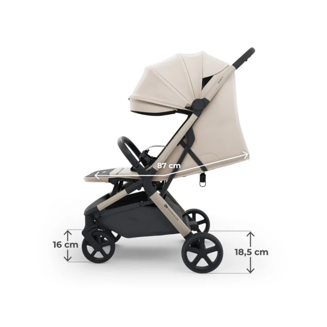 Καρότσι μωρού Kinderkraft NUBI 3 SAND BEIGE