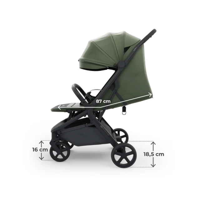 Παιδικό καρότσι Kinderkraft NUBI 3 MYSTIC GREEN