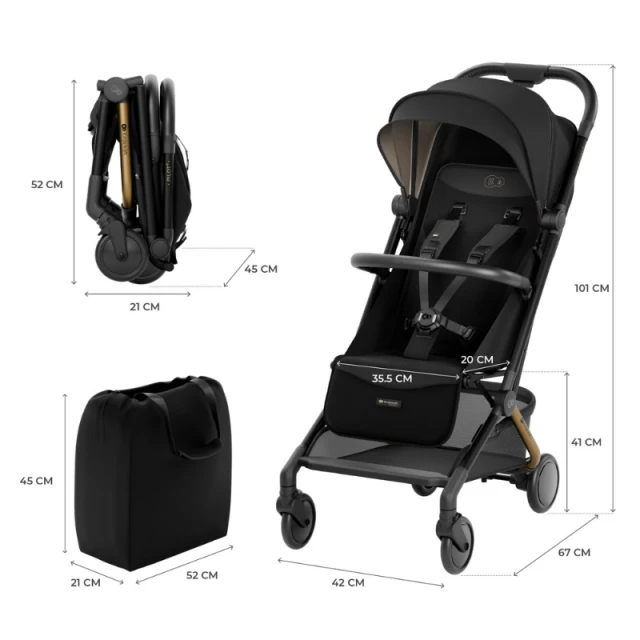 Καρότσι KinderKraft PILOT 2 MIDNIGHT BLACK