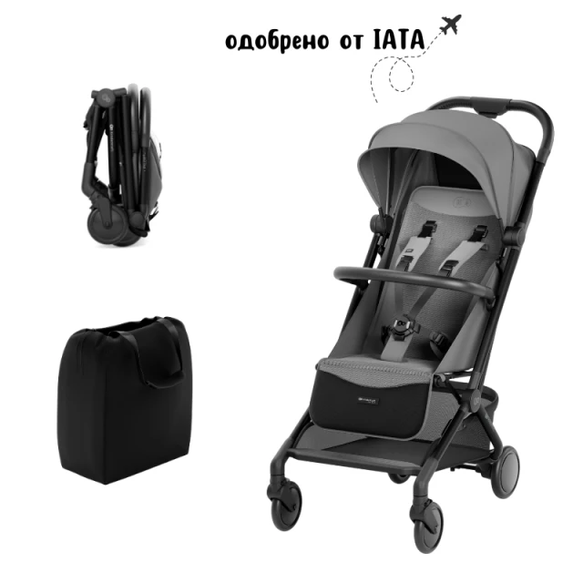 KinderKraft PILOT 2 καροτσάκι PLATINUM GRAY