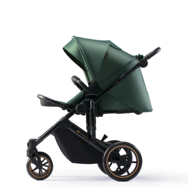Παιδικό καρότσι Kinderkraft Prime 2 2σε1 ΣΚΟΥΡΟ ΠΡΑΣΙΝΟ