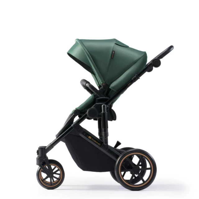 Παιδικό καρότσι Kinderkraft Prime 2 2σε1 ΣΚΟΥΡΟ ΠΡΑΣΙΝΟ