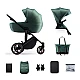 Παιδικό καρότσι Kinderkraft Prime 2 2σε1 ΣΚΟΥΡΟ ΠΡΑΣΙΝΟ