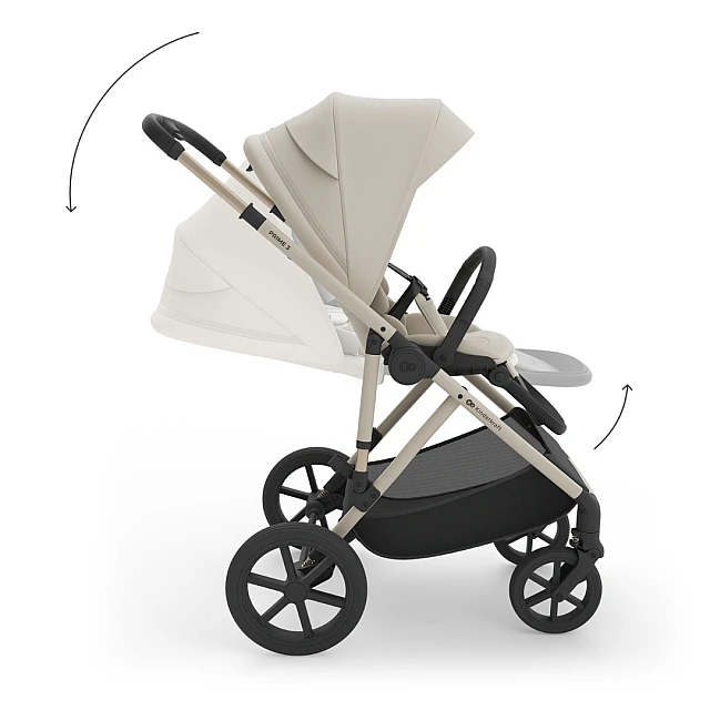 Βρεφικό καρότσι Kinderkraft Prime 3 2σε 1 ΜΠΕΖ