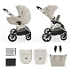 Βρεφικό καρότσι Kinderkraft Prime 3 2σε 1 ΜΠΕΖ