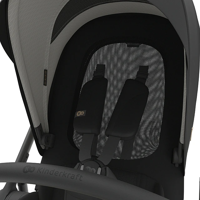 Παιδικό καρότσι Kinderkraft Prime 3 2 σε 1 ΜΑΥΡΟ