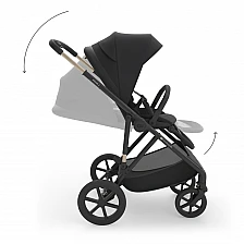 Παιδικό καρότσι Kinderkraft Prime 3 2 σε 1 ΜΑΥΡΟ