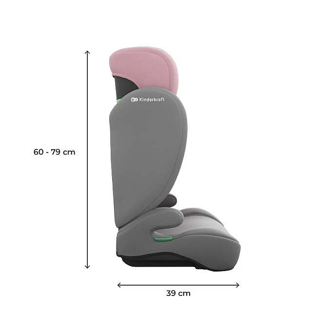 Κάθισμα αυτοκινήτου Kinderkraft I-SPARK 2 PLUS ροζ