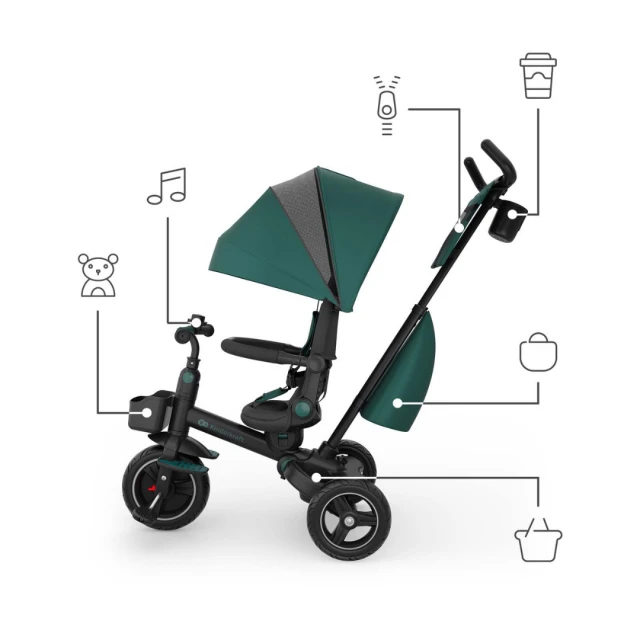 KinderKraft SPINSTEP 2 PLUS τρίκυκλο GREEN