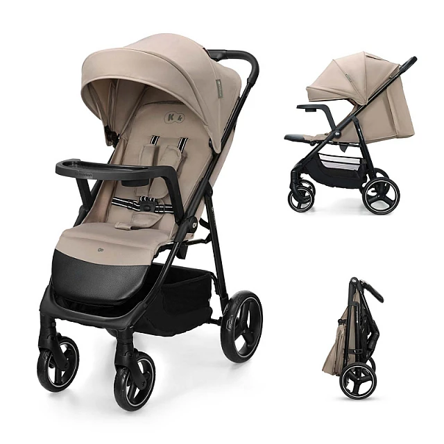 Παιδικό καρότσι Kinderkraft TRIG 3 με δίσκο STONE BEIGE