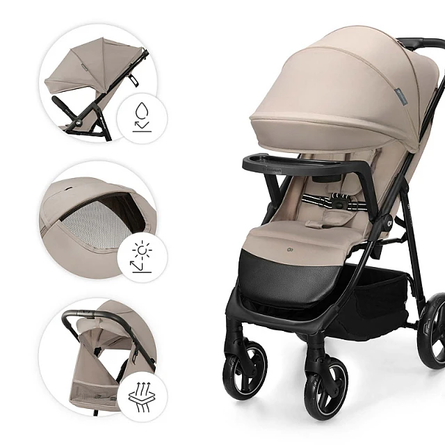 Παιδικό καρότσι Kinderkraft TRIG 3 με δίσκο STONE BEIGE