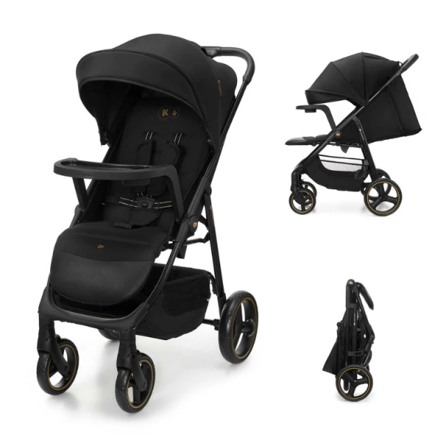 Παιδικό καρότσι Kinderkraft TRIG 3 με δίσκο ONYX BLACK