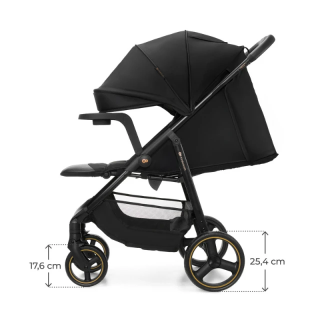 Παιδικό καρότσι Kinderkraft TRIG 3 με δίσκο ONYX BLACK