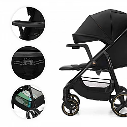 Παιδικό καρότσι Kinderkraft TRIG 3 με δίσκο ONYX BLACK