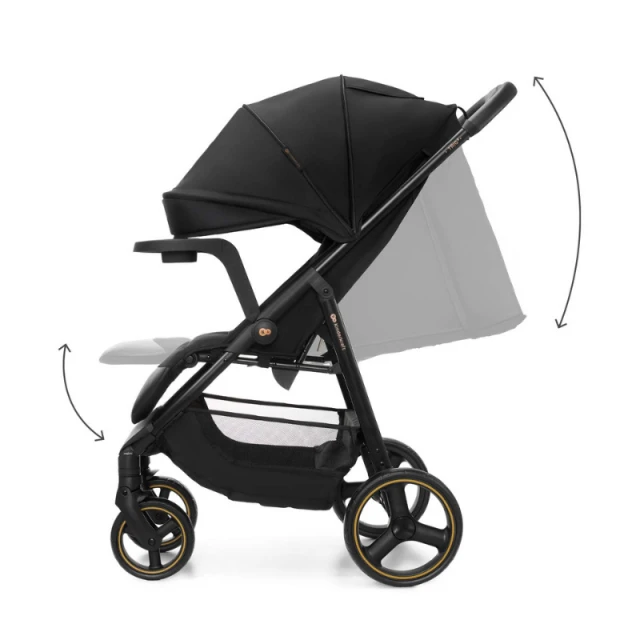 Παιδικό καρότσι Kinderkraft TRIG 3 με δίσκο ONYX BLACK