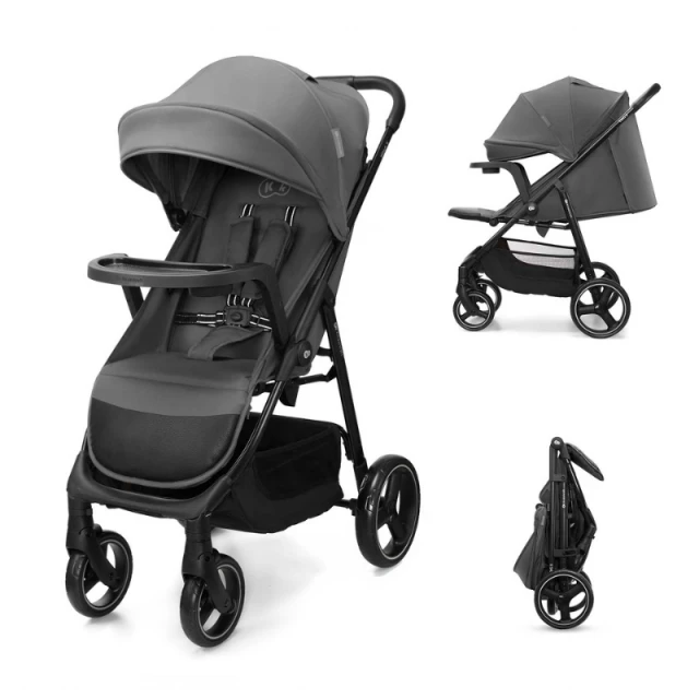 Παιδικό καρότσι Kinderkraft TRIG 3 με δίσκο Γρανίτης Γκρι