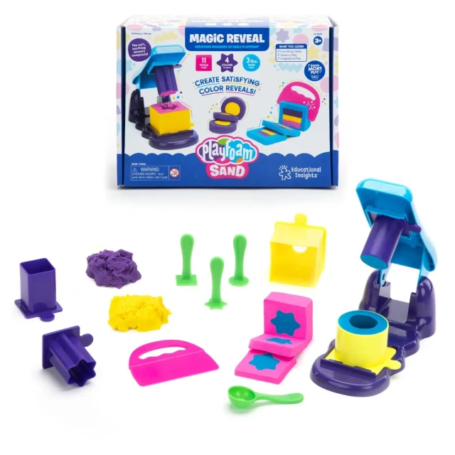 Πόροι μάθησης Colored Magic Sand Kit, με εργαλεία