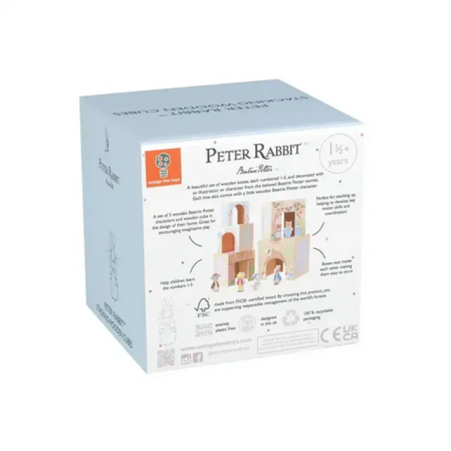 Ξύλινοι κύβοι στοίβαξης - Peter Rabbit (FSC®)