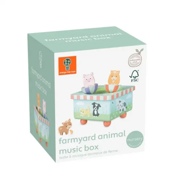Ξύλινο μουσικό κουτί - Farm (FSC®)