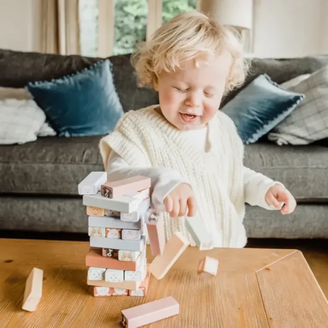 Ξύλινο παιχνίδι - Jenga - Ζώα φάρμας (FSC®)