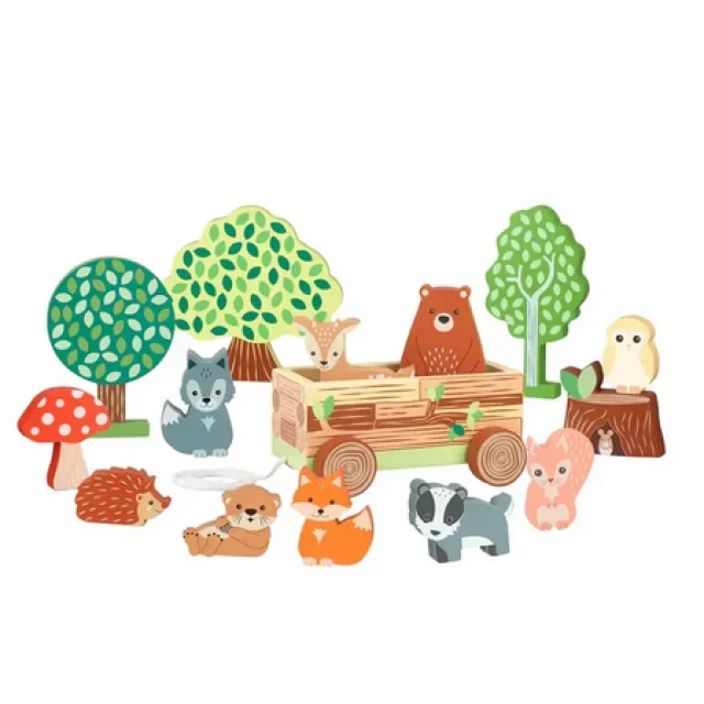 Ζώα Goskari με καρότσι - Woodland (FSC®)