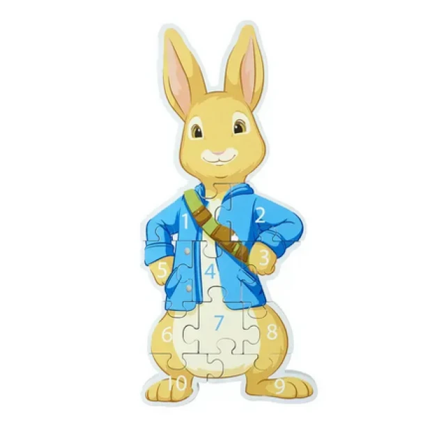 Μεγάλο ξύλινο παζλ Peter Rabbit, αριθμοί και μέτρηση