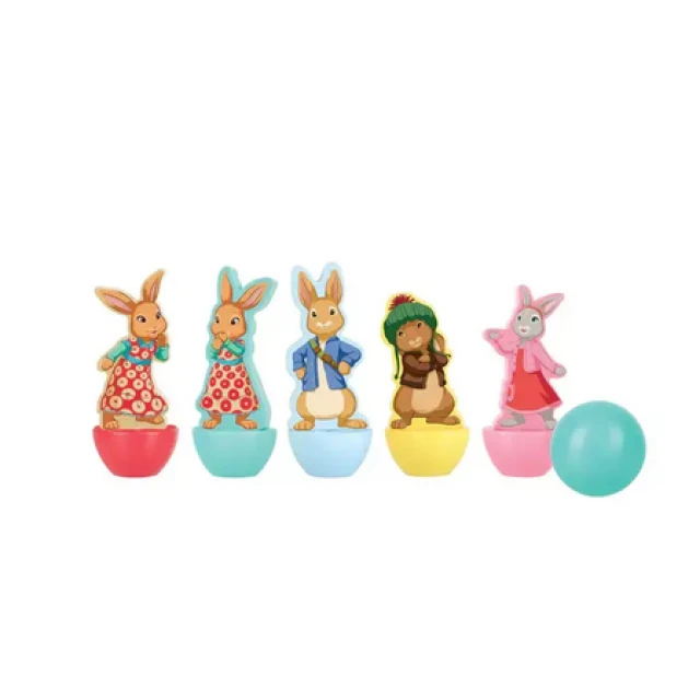Ξύλινο μίνι μπόουλινγκ Peter Rabbit, 6 τεμ.