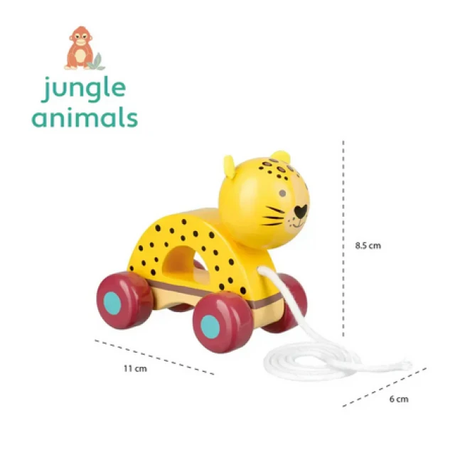 Παιχνίδι για τράβηγμα Λεοπάρδαλη - Jungle Animals