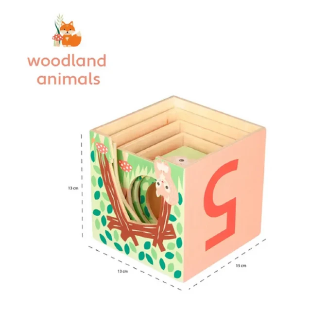 Ξύλινα τουβλάκια στοίβαξης - Woodland Animals