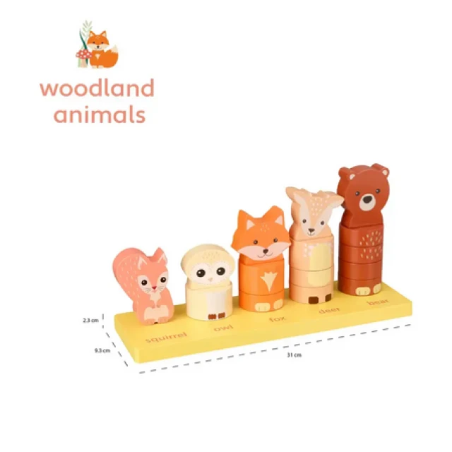 Καταμέτρηση χορδής με ζώα - Woodland Animals