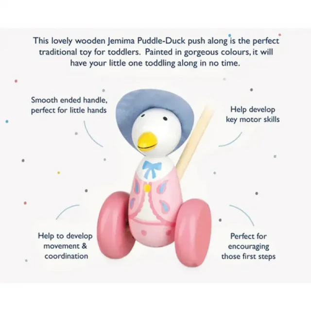 Σπρωχτό παπάκι «Jemima Puddle-Duck» - Peter Rabbit™