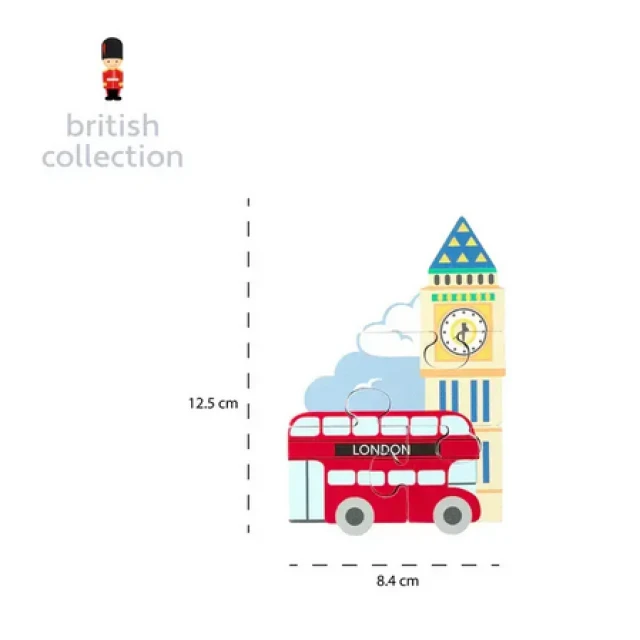 Ξύλινο παζλ London - Βρετανική Συλλογή