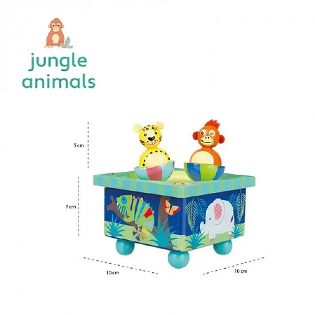 Μουσικό κουτί Χορευτικά Ζώα - Jungle Animals