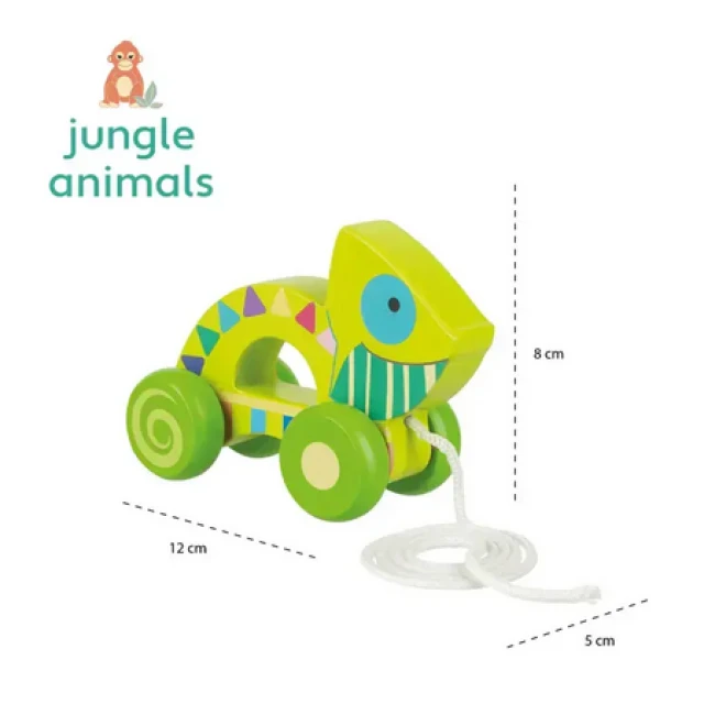 Chameleon Pull Toy - Ζώα της Ζούγκλας