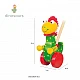 Wooden Plunger "Jolly Dinosaur" - Δεινόσαυροι