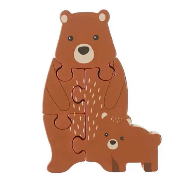 Ξύλινο παζλ Bears - Woodland Animals