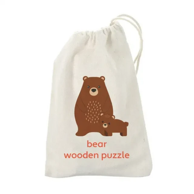 Ξύλινο παζλ Bears - Woodland Animals
