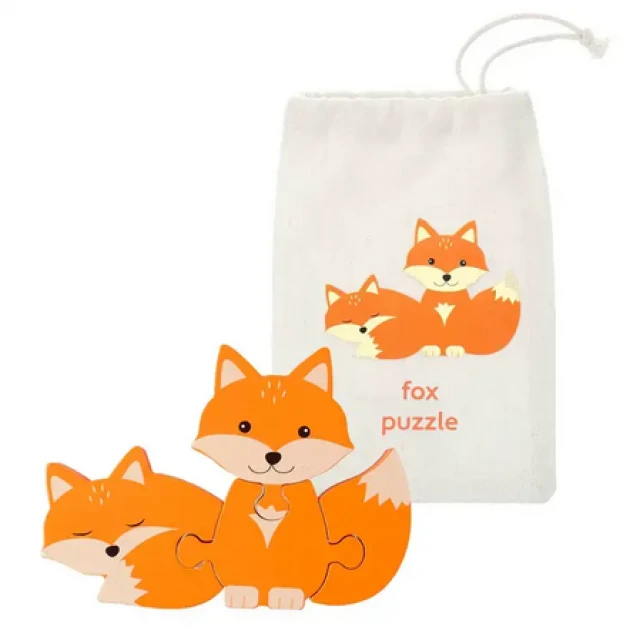 Ξύλινο παζλ Foxes - Woodland Animals