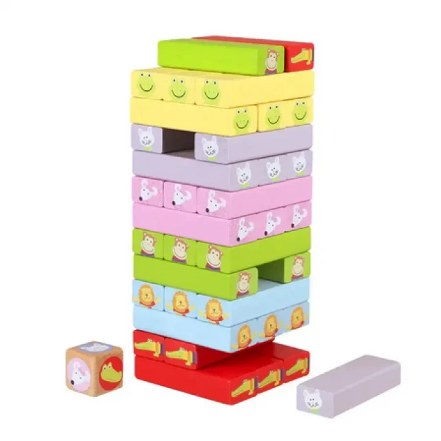 Ξύλινη Jenga - Ζώα